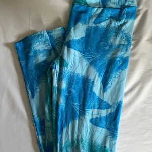 Very RARE LuLaRoe Leggings, Blue Cats, One Size